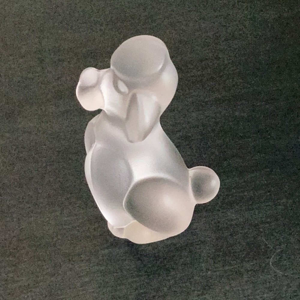 Cristal de Sevres French Poodle Frosted Figurine